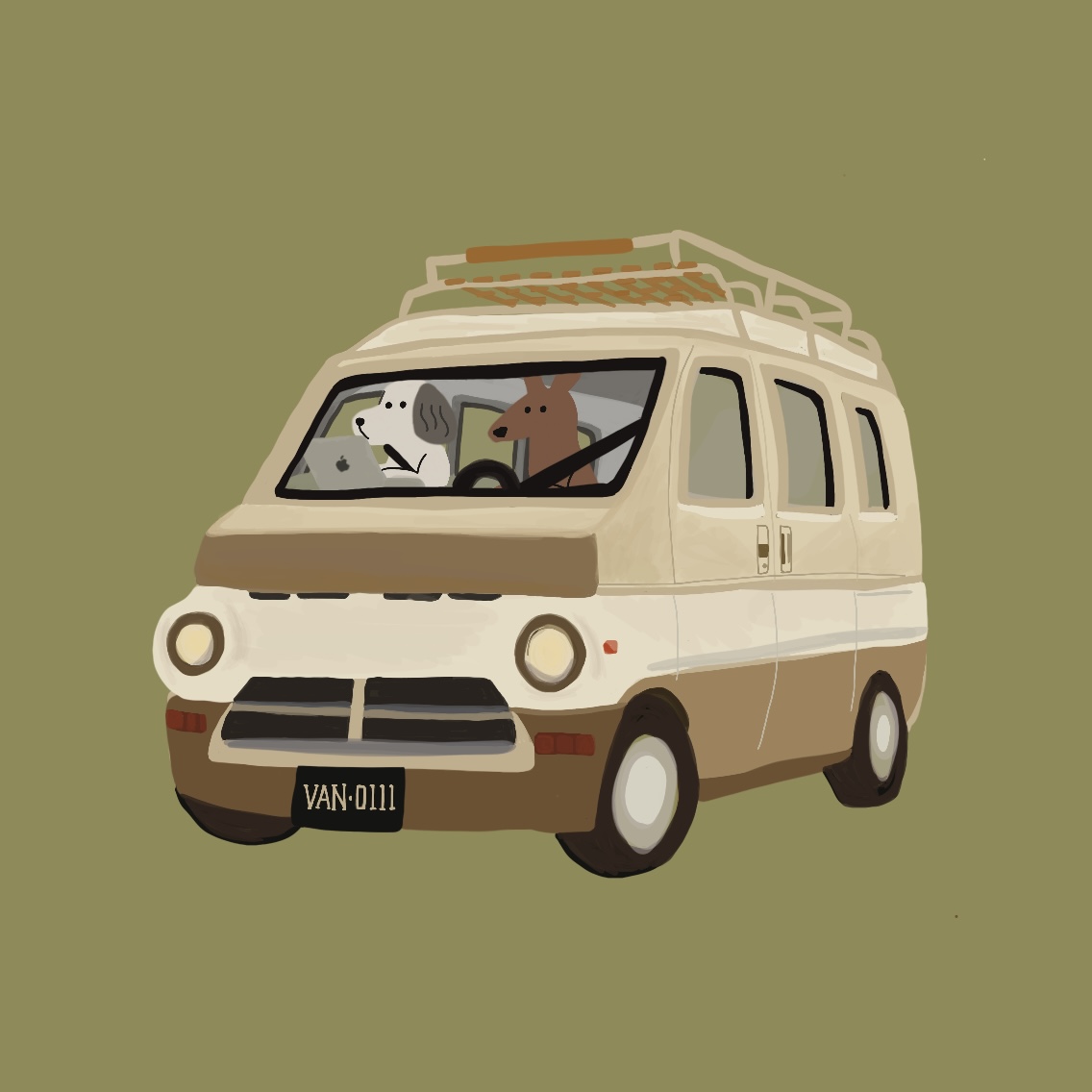 皮皮小姐與袋鼠先生的旅行車